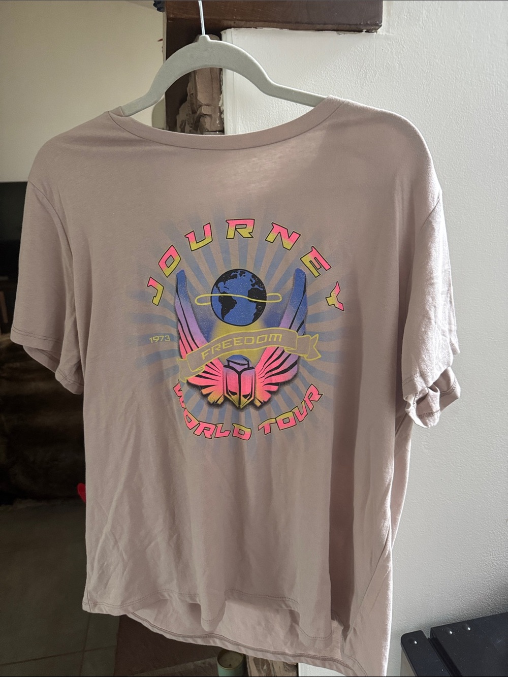 Journey World Tour Graphic Skirt - Light Mauve Pink